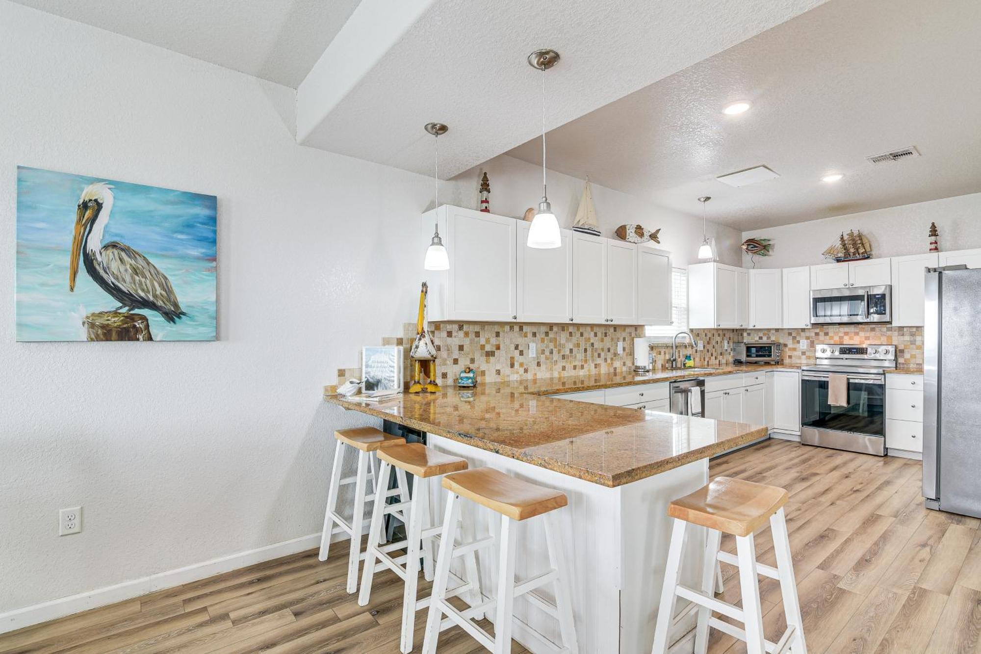 Beachfront Texas Retreat - 2 Decks, Patio And Views! Surfside Beach Εξωτερικό φωτογραφία